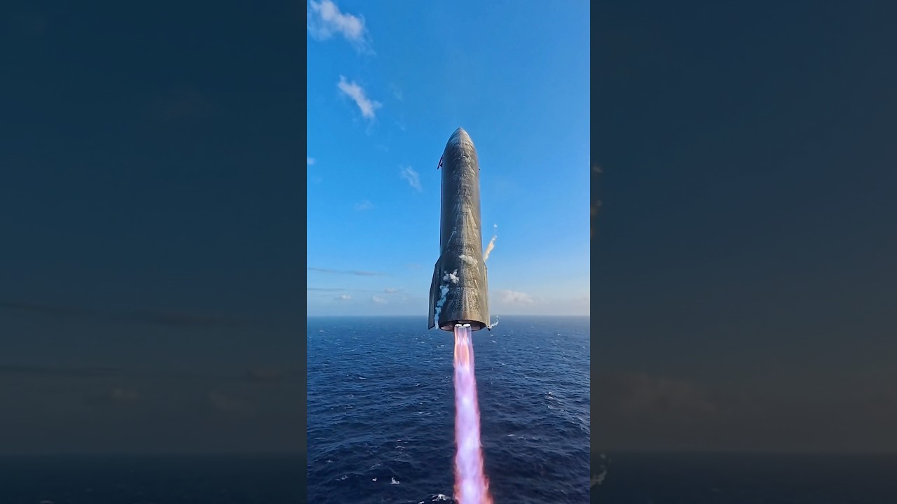 Incredible #Starship Flight 13 Splashdown drone footage!!!