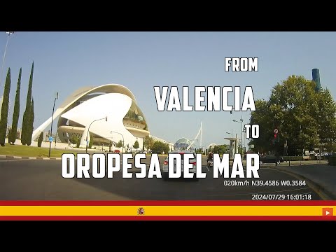 ROAD TRIP from Valencia to beach town Oropesa del Mar / Spain