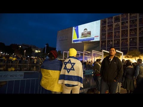 Ucrania: El presidente Volodymir Zelensky pide apoyo a Israel contra el terror ruso