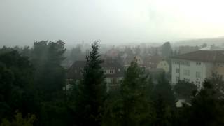 preview picture of video 'Unwetter in Coswig, 6.7.12'