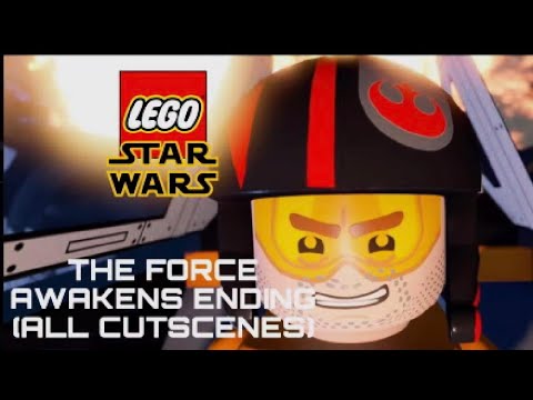 LEGO StarWars The Force Awakens Ending (ALL CUTSCENES)