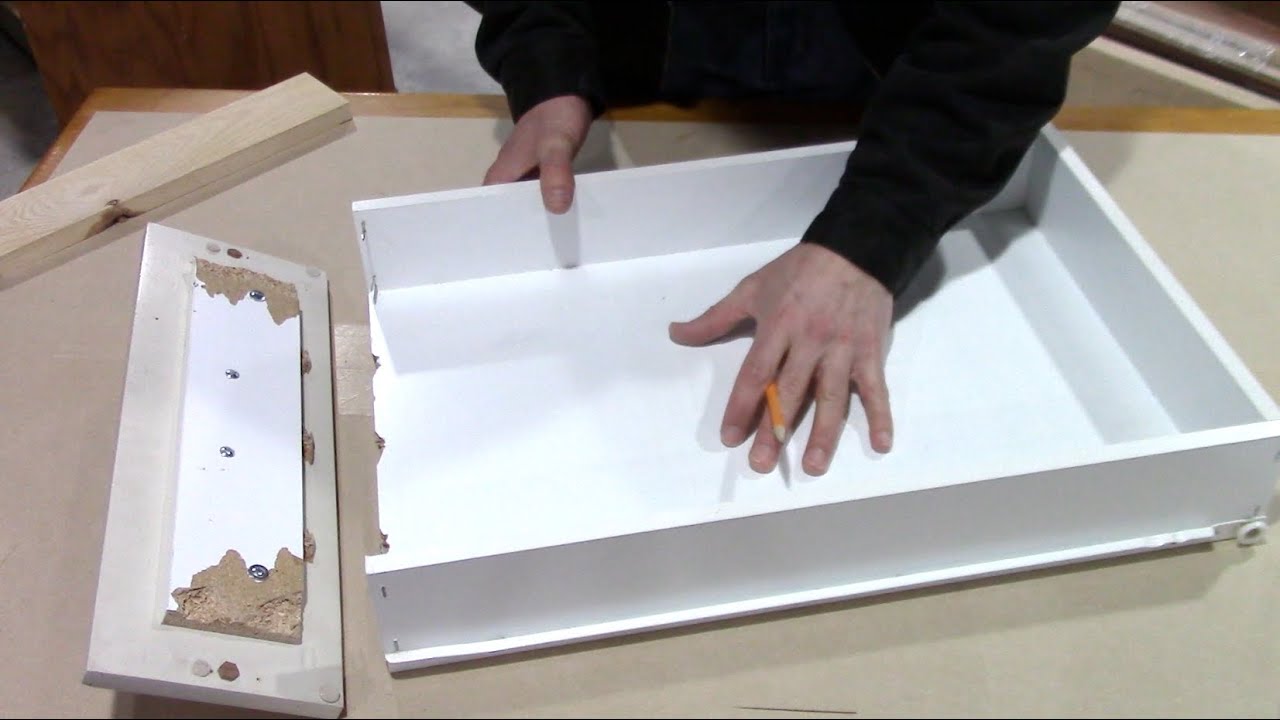 How to fix a broken kitchen drawer - bathroom pull out repair