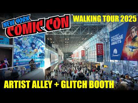 New York Comic Con 2025  - Artist Alley - Cosplay Areas - Glitch Booth - Mondo - Walking Tour
