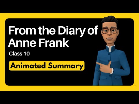 From the Diary of Anne Frank Summary Class 10