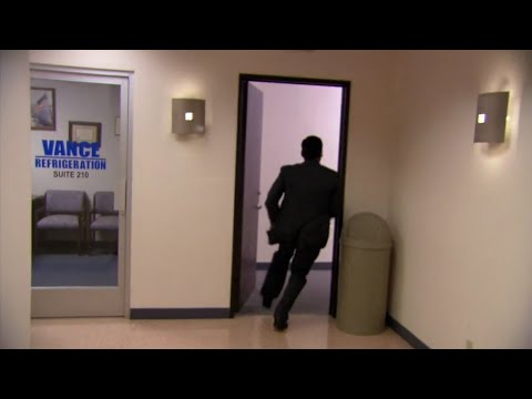 The Office - Michael falls down the stairs