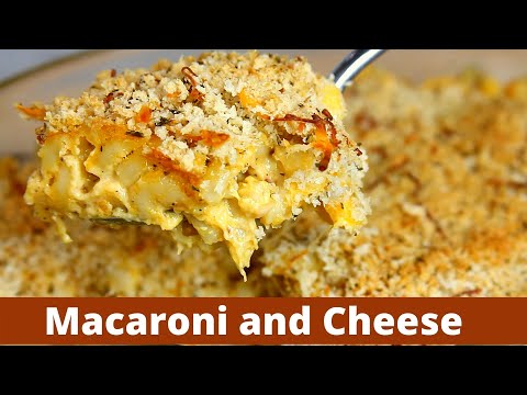 Simple macaroni cheese | Crispy Baked Mac and Cheese with Bread Crumbs | Thanksgiving Sides