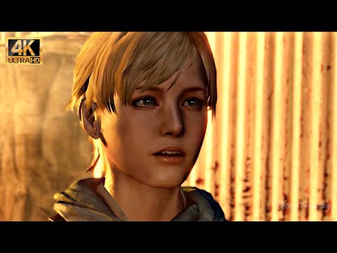 Leon Meets Sherry 15 Years After Raccoon City Incident Cutscene - Resident Evil 6 | 4K 60FPS