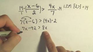 An Introduction To Solving Linear Inequalities - Example 3
