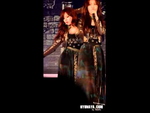 FANCAM 120424 4Minute hyuna현아 Volume up ver 2 @ 희망TV나눔콘서트