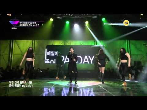 150319 언프리티 랩스타 AOA 지민, 아이언 (JiMin, IRON) - Puss
