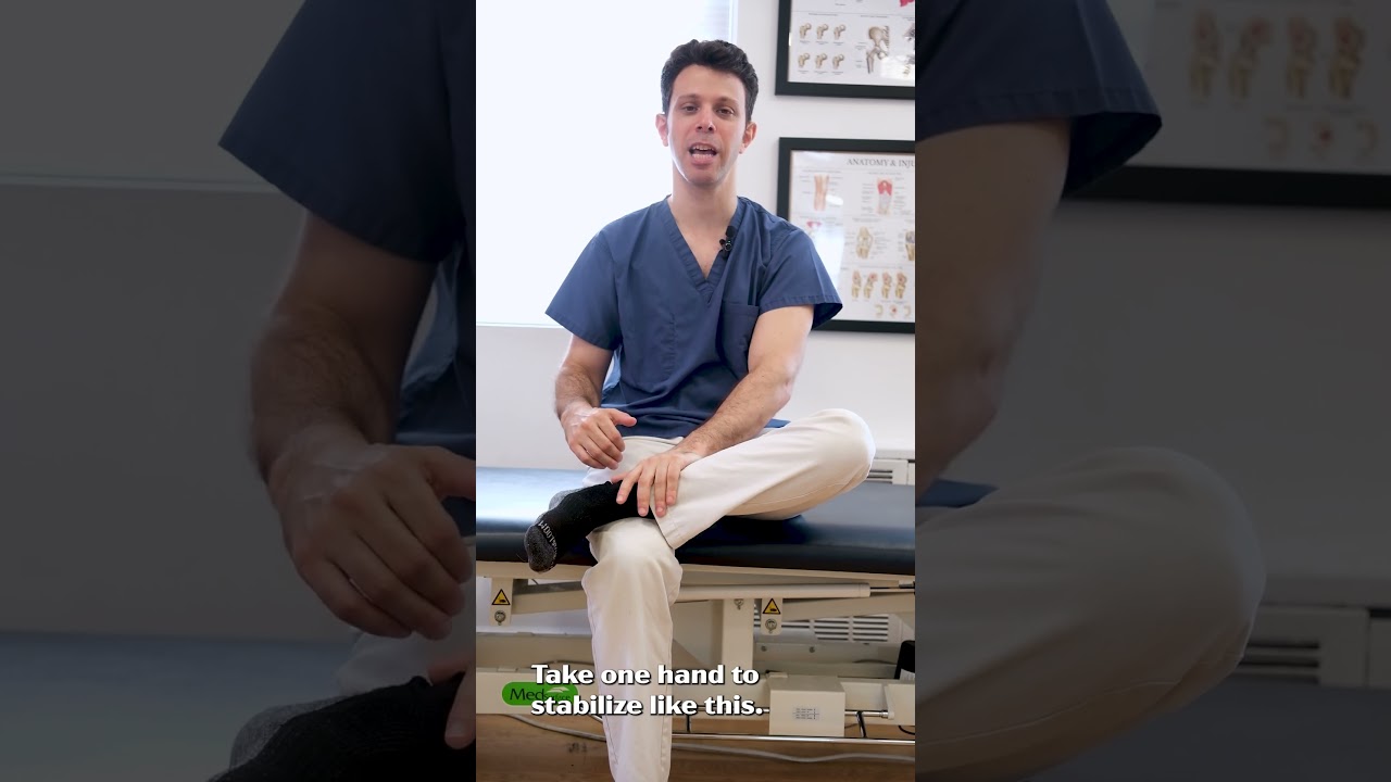 Ankle Inversion Stretch #flexibility #stretching #anklesprain #silverbushphysicaltherapy