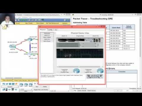 3.4.2.5 - 7.2.2.4 Packet Tracer - Troubleshooting GRE