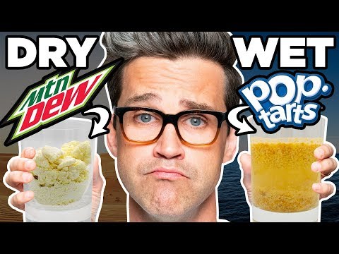 Rhett And Link Taste Test Dried Wet Food And Wetted Dry Food