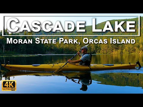 Cascade Lake Kayaking, Orcas Island, Moran State Park, Washington, in 4K UHD