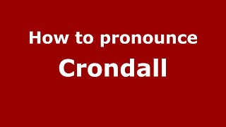 How to pronounce Crondall