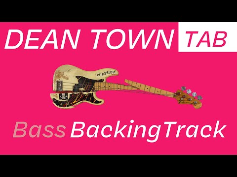 【Dean Town】BASS/// Backing Track w/TAB | BPM110