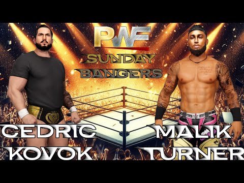 PWF Sunday Bangers: Cedric Kovok vs Malik Turner #wwe2k23 #pwf #ps5 #wrestling