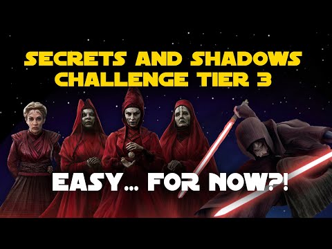 Great Mothers + Morgan vs Sidious in Assault Battle Secrets and Shadows Challenge Tier 3 CT3  SWGOH