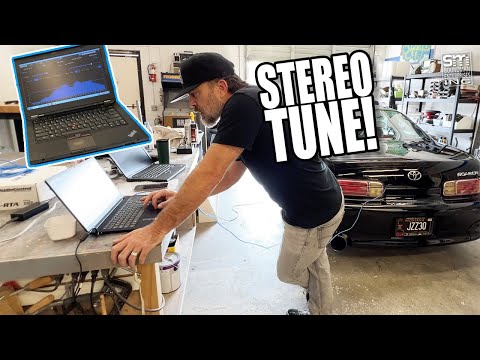 I tuned my friend's car audio system