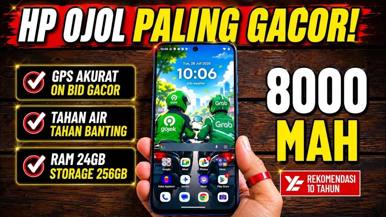 5 HP OJOL (1 - 3 JUTAAN) BATERAI GEDE + TAHAN BANTING + GPS AKURAT