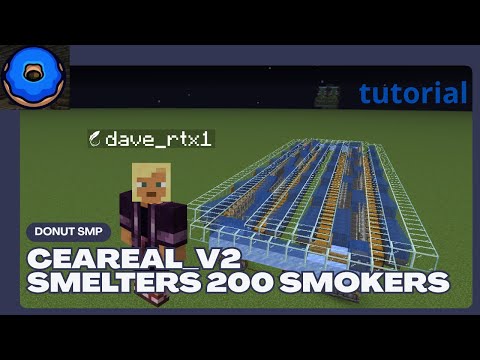 Ceareal v2 smelter for kelp farm donutsmp 200 smokers