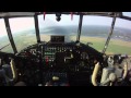 An-2 fast descent and landing cockpit view HD ...