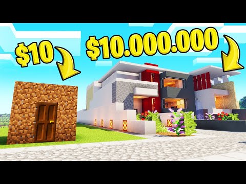 DIRT HOUSE vs. MANSION In MINECRAFT! (Build Challenge)