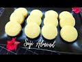 Biskut Suji Badam Sukatan Cawan Resepi / Sugee Almond Cookies Recipe