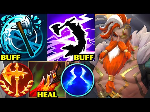 Wild Rift China Olaf Jungle - BROKEN BUFF !? 22KILL Death's Dance MAX CARRY OLAF Build Runes