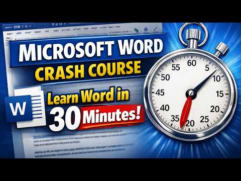 Microsoft Word Crash Course – Learn Microsoft Word in 30 Minutes