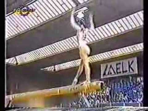 Patricia Luconi - 1989 European Championships AA - Balance Beam