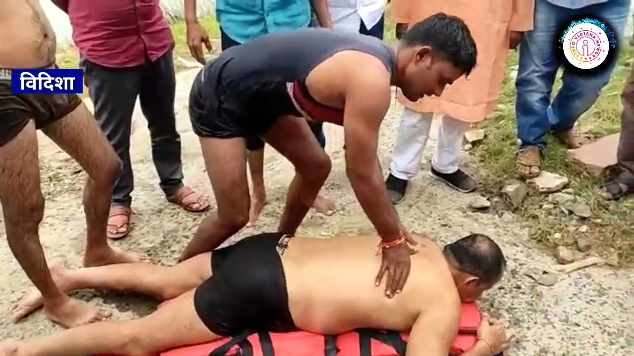 VIDISHA NEWS - तैरते तैरते डूबने लगे भाजपा जिलाध्यक्ष सहित 3 भाजपा नेता,रेस्क्यू कर बचाया,मचा हड़कंप
