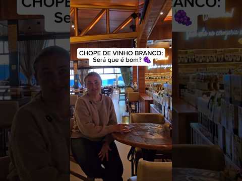 Fomos conhecer uma cervejaria e experimentar uma bebida diferente: o famoso CHOPE DE VINHO BRANCO! 🍇