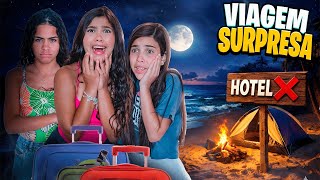 ELAS ARRUMARAM AS MALAS ACHANDO QUE IAM CURTIR UM HOTEL INCRÍVEL *Mas foi bem diferente disso😅🏕️