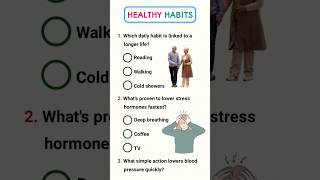 Health Habits ❤️ #quiz #trivia #knowledge #healthylifestyle