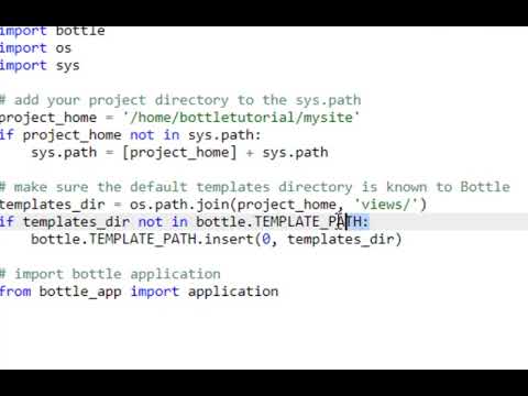 Using Mysql And The Bottle Python Framework On Pythonanywhere