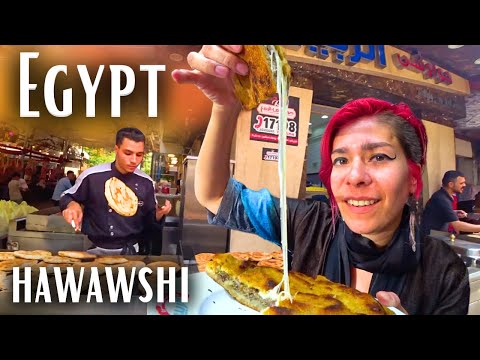 HAWAWSHI Street Food of Egypt | Egypt Vlog 327 | الحواوشي في مصر