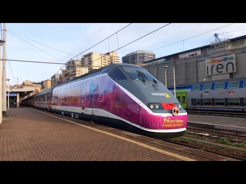 Qualche treno del mattino alla stazione di Genova Brignole