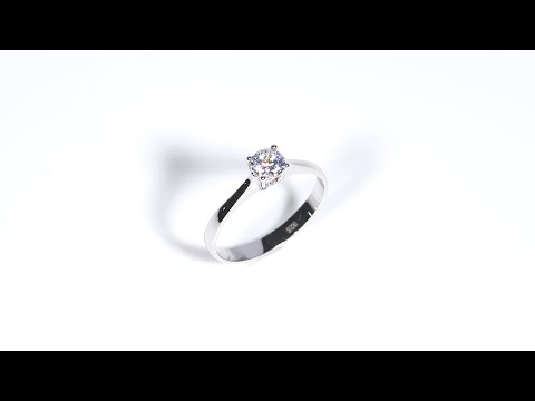 Hochwertiger Verlobungsring 925 Silber Zirkonia VR0017SL