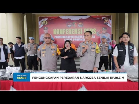 POLDA BANTEN GAGALKAN PEREDARAN NARKOBA LINTAS PROVINSI SENILAI RP29,3 MILIAR DI SERANG