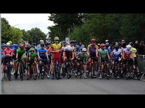 Wegwielrennen U15  Houthalen – Helchteren 25/09/2022  Tibe Grijp wint pelotonsprint.