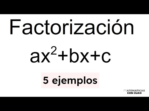 FACTORIZACIÓN TRINOMIOS AX2+BX+C. Tal vez el mejor método.