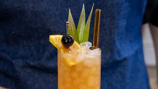 Escape to the tropics with this modern tiki cocktail