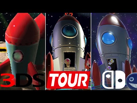 Evolution of 3DS Rainbow Road in Mario Kart Games (2011-2022)