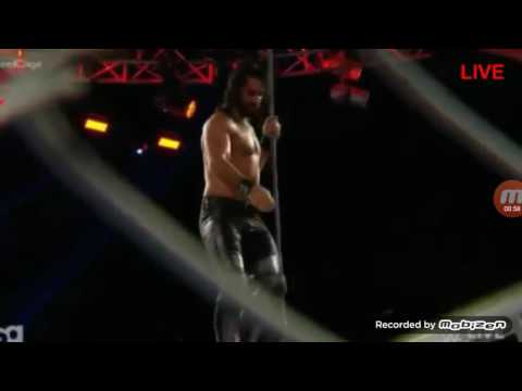Seth Rollins Jumps of steel Cage!!!!  WWE Raw