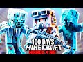 I Survived 100 Days In A FROZEN ZOMBIE APOCALYPSE In Minecraft Hardcore