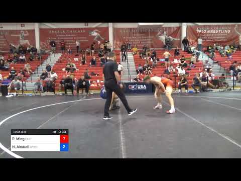 97 Kg Quarterfinal - Peter Ming, Stanford -CA RTC Vs Hamzah Alsaudi, San Francisco Wrestling Club