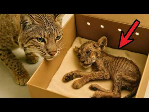 BOBCAT Becomes NURSE MOM to Sick Lion Cub — Rehab Miracle Will MELT You