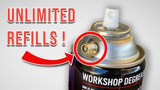 Save Money! Refill Aerosol Cans With Fluids & Air!