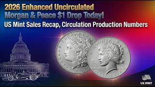 2026 Enhanced Uncirculated Morgan & Peace $1 Drop Today; Mint Sales Recap & Production Numbers!